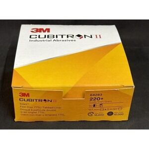 3M CUBITRON II Industrial Abrasives 64283 Very Fine 220 Grade 5" [50 PK] Ceramic